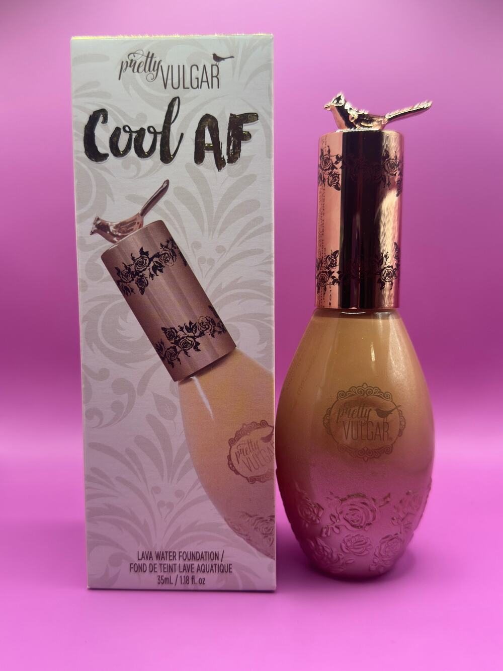 Pretty Vulgar Lava Water Foundation – Shade 43 – New in Box Pretty Bird